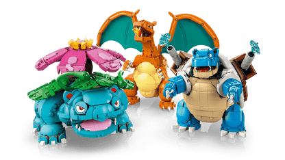 Venusaur, Charizard and Blastoise
